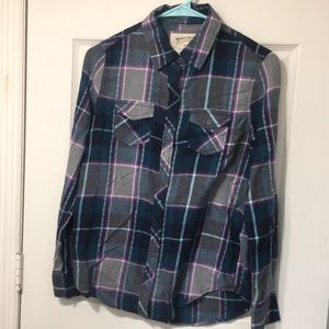 Arizona Jean Plaid Flannel size XS Classic Fit
